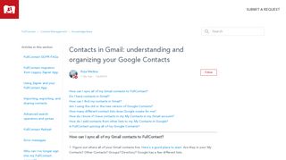 Contacts in Gmail: understanding and organizing your Google ...