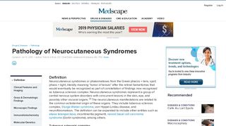 Pathology of Neurocutaneous Syndromes: Definition, Clinical ...