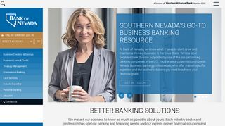 Bank of Nevada - Business Checking, Business Credit Cards & Loans
