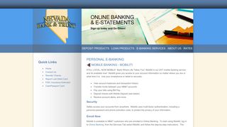 Online Banking - Nevada Bank and Trust