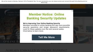 Online Banking | Sierra Pacific Federal Credit Union