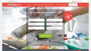 Food Handlers' Cards & Licenses in Nevada | eFoodcard
