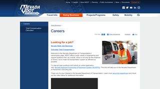 Careers | Nevada Department of Transportation