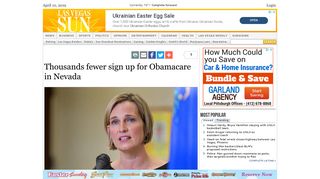 Thousands fewer sign up for Obamacare in Nevada - Las Vegas Sun