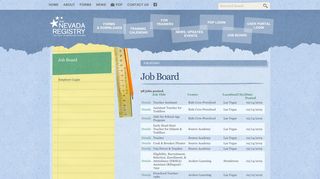 Job Board | The Nevada Registry