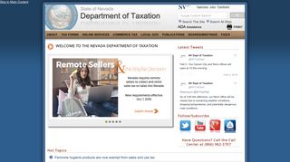 Nevada Department of Taxation - State of Nevada