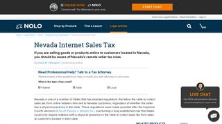 Nevada Internet Sales Tax | Nolo.com