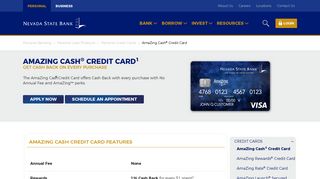AmaZing Cash Personal Credit Card | Nevada State Bank