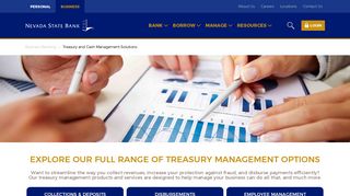 Treasury and Cash Management Solutions | Nevada State Bank