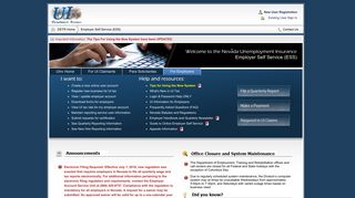 UInv - The Nevada Unemployment Insurance Claim Filing System