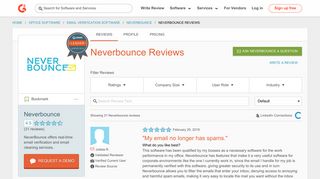 Neverbounce Reviews 2019 | G2 Crowd