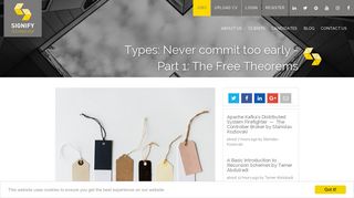 Types: Never commit too early - Part 1: The Free Theorems - Signify ...