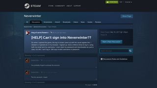 [HELP] Can't sign into Neverwinter?? :: Neverwinter General ...