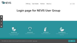 NEVIS - Login page for NEVIS User Group
