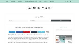 Free Baby Stuff - 50+ Freebies for New Moms - Rookie Moms