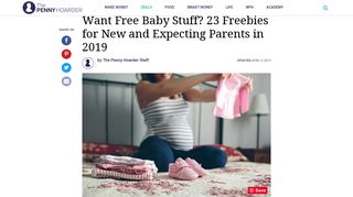 Want Free Baby Stuff? 23 Freebies for New and Expecting Parents ...