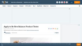 Apply to Be New Balance Product Tester - Hip2Save