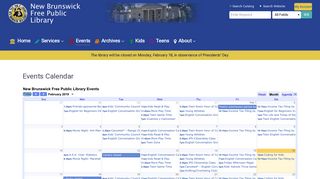 Events - New Brunswick Free Public Library