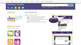 Access My Account - Delaware LibrariesDelaware Libraries |