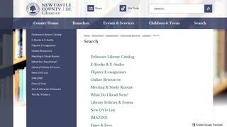 Search | New Castle County, DE - Official Website