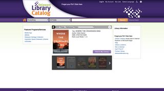 My Account - Delaware Library Catalog
