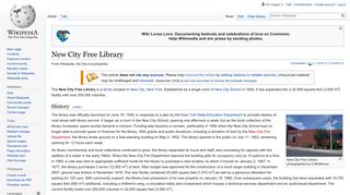 New City Free Library - Wikipedia