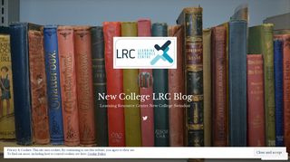 New College LRC Blog – Page 2 – Learning Resource Centre New ...