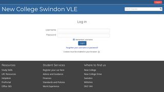 ncsvle: Course categories - New College VLE - New College, Swindon