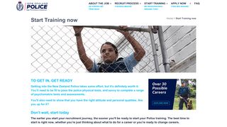 Start Training now | New Cops | New Zealand Police Recruiting