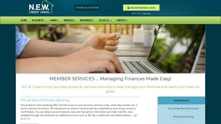 Services | N.E.W. Credit Union