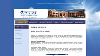 Academic Federal Credit Union - Online Banking
