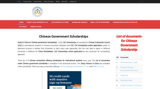 CSC Scholarships | China Scholarship Council | Chinese government ...