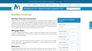 NewDay Financial Introduction - Mortgage Loan