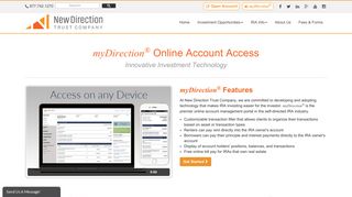 myDirection - New Direction IRA Online Account Portal