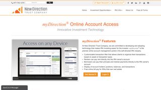 myDirection - New Direction IRA Online Account Portal