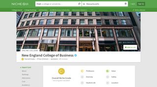 New England College of Business - Niche