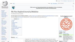 The New England Journal of Medicine - Wikipedia