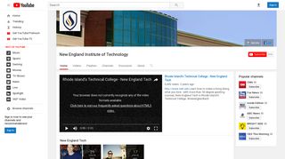 New England Institute of Technology - YouTube