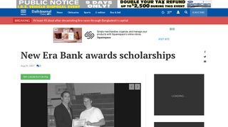 New Era Bank awards scholarships | Local Business ... - Daily Journal