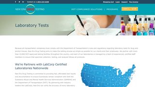 Laboratory Tests - New Era Drug Testing