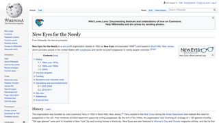 New Eyes for the Needy - Wikipedia