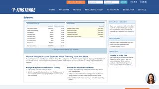 Use Firstrade's Online Trading Account to Monitor Balances