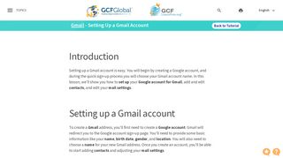 Gmail: Setting Up a Gmail Account - GCFLearnFree.org - GCFGlobal