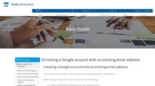 Creating a Google account with an existing email address ...