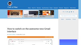 How to switch on the awesome new Gmail interface | Cult of Mac