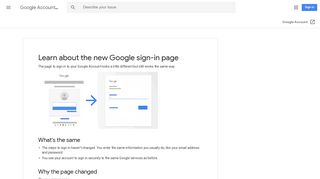 Learn about the new Google sign-in page - Computer - Google ...