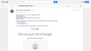 New Google Login Pages(s) - Google Product Forums