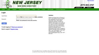 Login - New Jersey New Hire Reporting Center