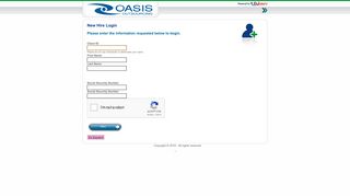 New Hire Login - Oasis Outsourcing - USVerify