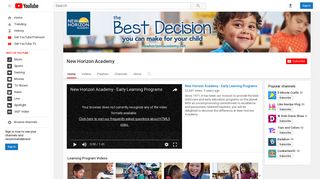 New Horizon Academy - YouTube